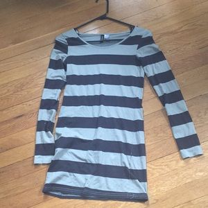 BLACK/GREY DRESS/SHIRT